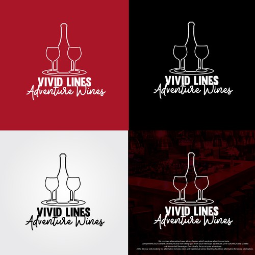 Vivid Lines Adventure Wines - Logo