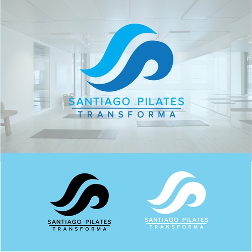 Free flowing pilates studio logo