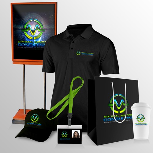 Create a Logo that represents athletes, performers, and fitness gurus with the spotlight on it.