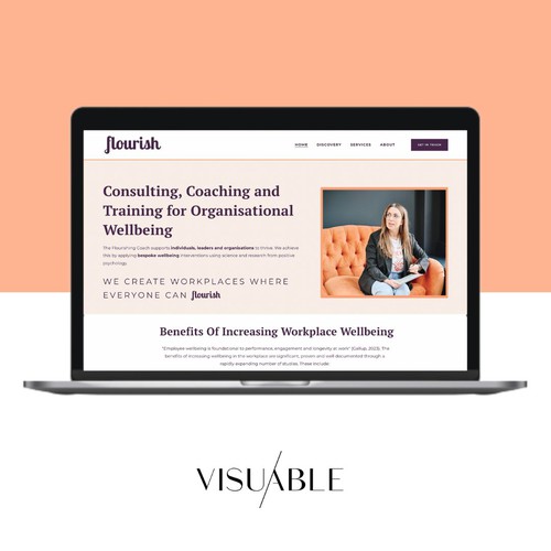 Squarespace Website Design for a Wellbeing Consultancy Coach