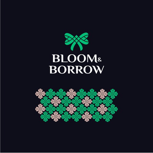 Bold logo proposal for Bloom and Borrow