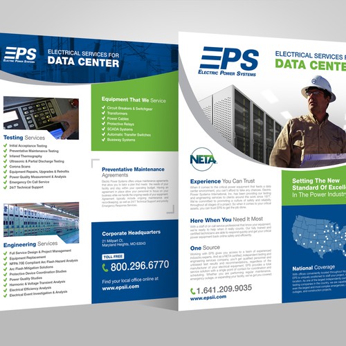Design a technical line card for an Electrical Engineering Specialty Firm - EPS