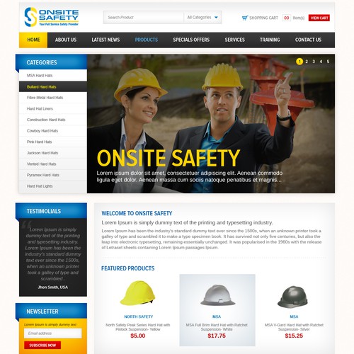 New website design wanted for Ecommerce Business - Fall protection and safety products provider