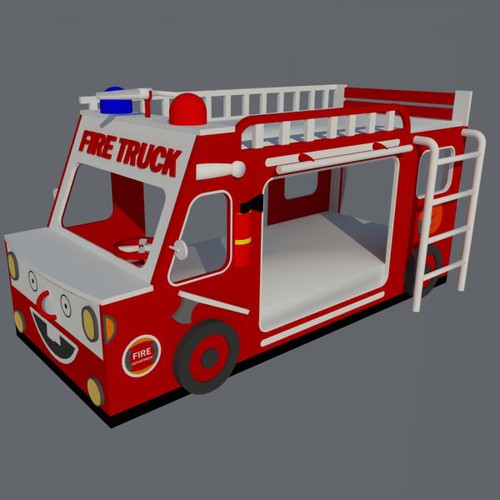 New design of Fire Engine Bunk bed