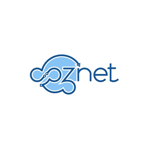 Creative logo for Caznet Solutions
