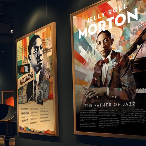 Jazz Exhibition: Immersive visuals for large-format panels