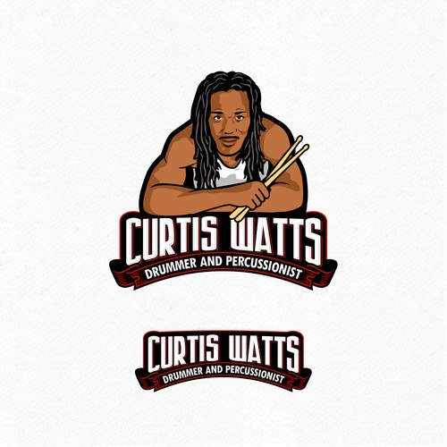 Curtis Watts (Create a logo for a musician (drummer/songwriter) for hire )