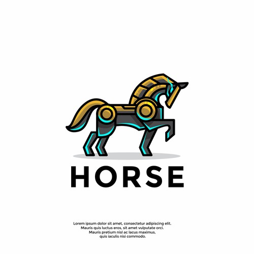 unique horse logo