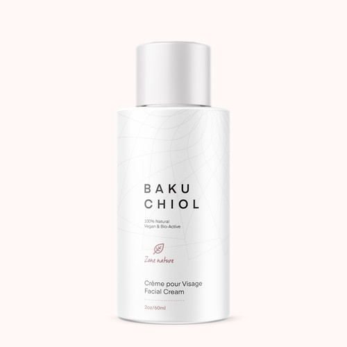 Luxurious Natural Skincare Brand label design