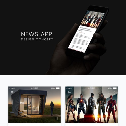 News app design concept