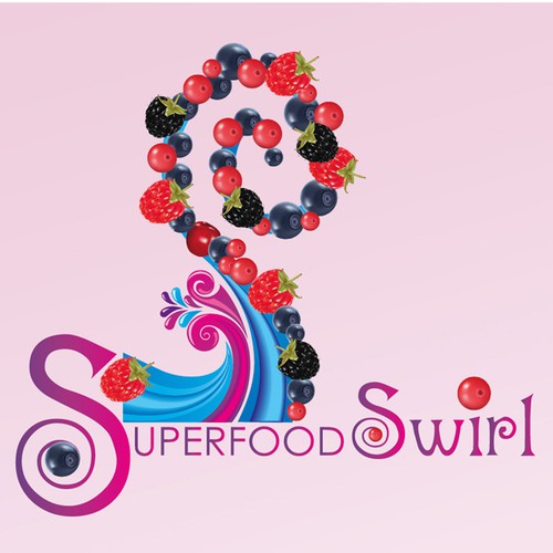 Superfood Swirl needs BRIGHT & NATURAL logo/label