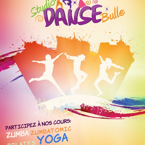 Aidez Studio Danse Bulle avec un nouveau Affiche publicitaire