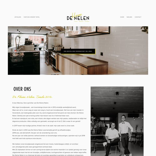 Squarespace website for De Kleine Nelen