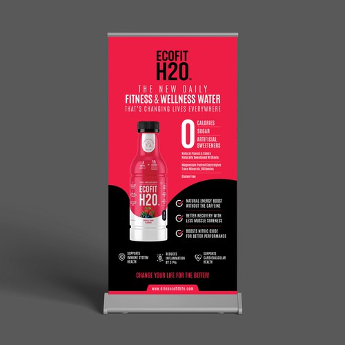 Retractable Floor Banner design