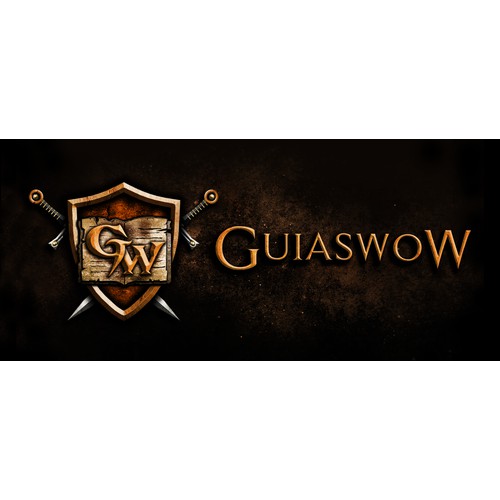 Build an awesome World of Warcraft community website logo for GuiaswoW!