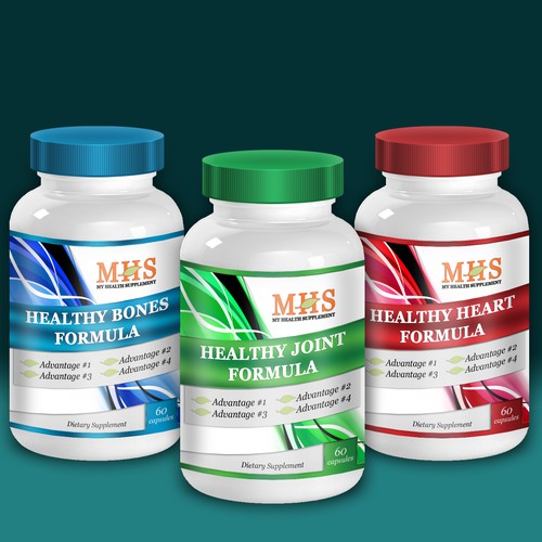 Design my health supplements label