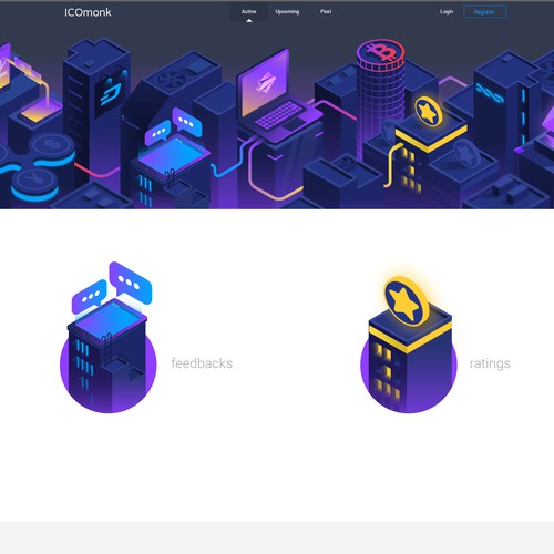 Isometric Digital Currency Town