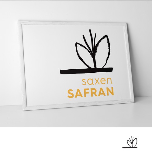 Saffron-Logo: Saffron-plantation and -products from Saxony in Germany (Briefing in engl. and german)