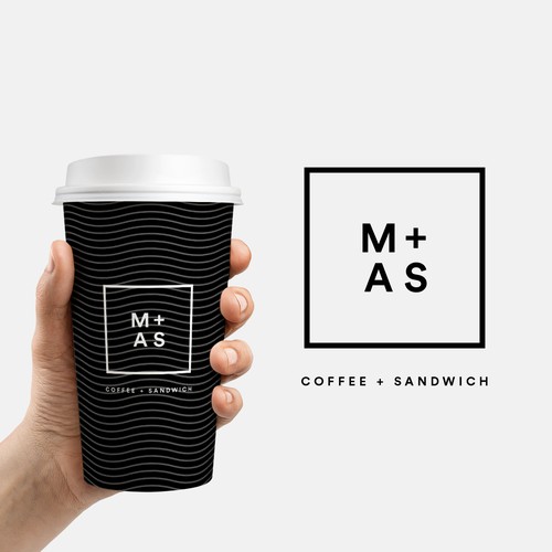 Clean coffee shop logo