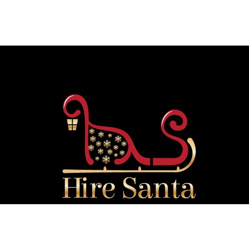 Christmas Logo for Hire Santa