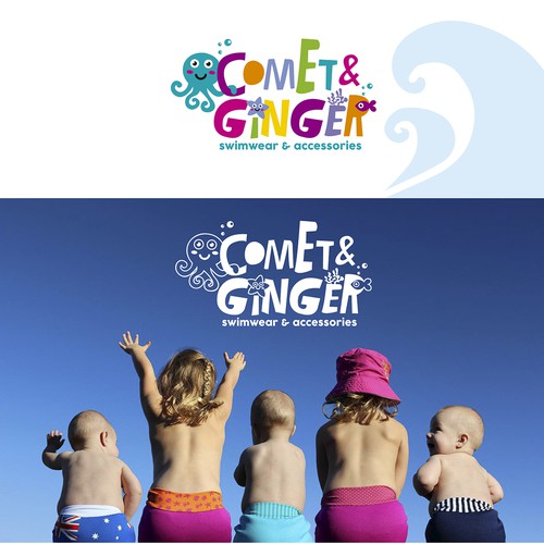 logo for baby swimwear brand
