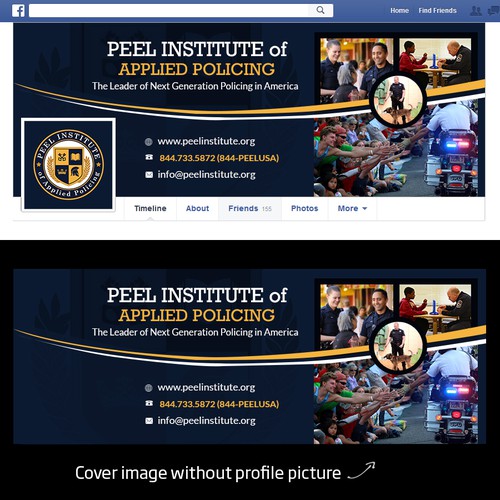 Create a Facebook Cover for Peel Institute of Applied Policing