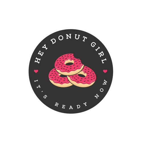 Sophisticated Logo Concept for Hey Donut Girl