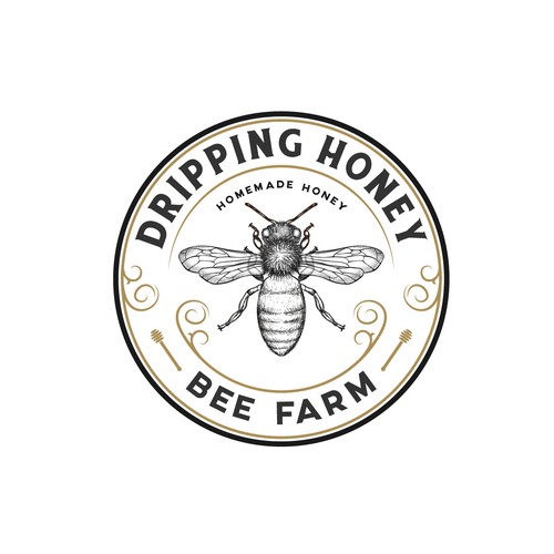 Logo for the bee farm