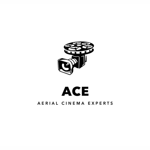 Hollywood east drone branding logo