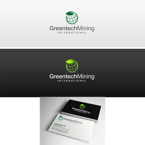 Green industrial logo