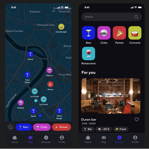 NightOwl UI concept