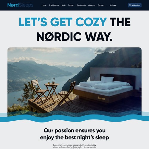 Landing Page Design for Mattress