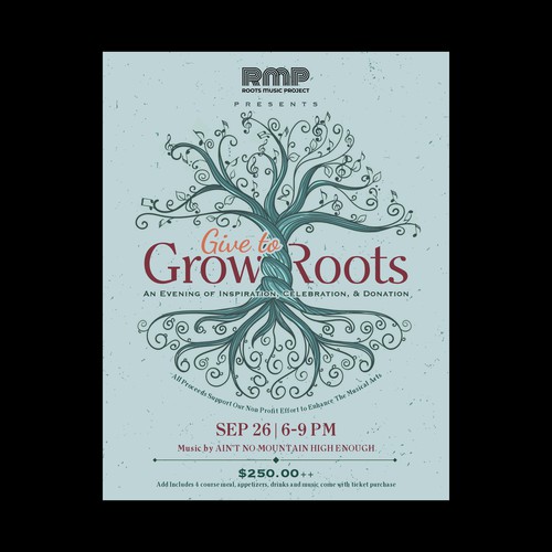 Poster for Music Event and Fundraiser 