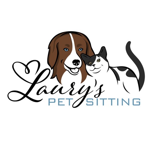 Logo for a pet sitting business