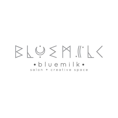 Logo for bluemilk salon