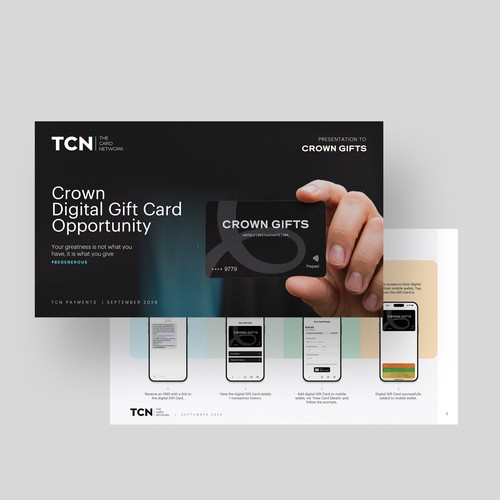Powerpoint Template for a gift card program