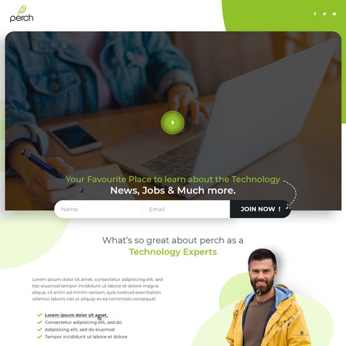 Landing page