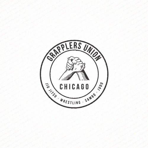 Stamp Logo Style for Grapplers Union