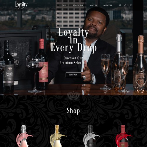 Loyalty Wine Shopify Website