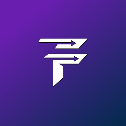 leter f with arrow and fast