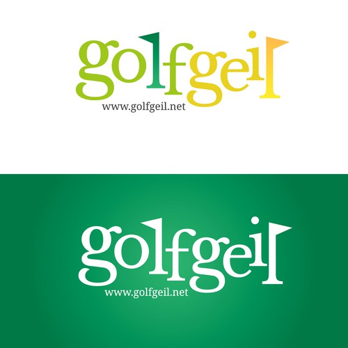 Logovorschlag für den Golfblog "Golfgeil"