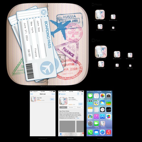 Icon for travel app