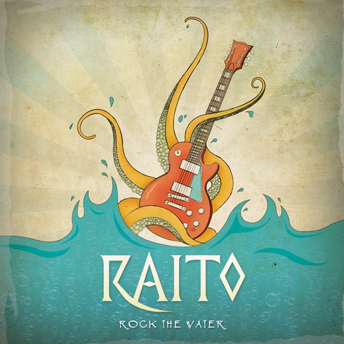 Raito~Album Art & Band Logo : Rock The Water