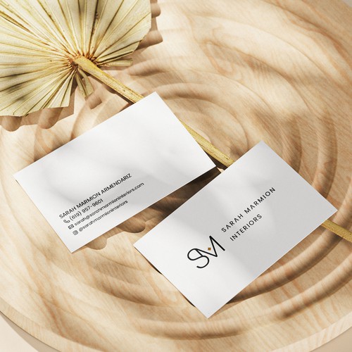 Logo and business cards design for an interior designer