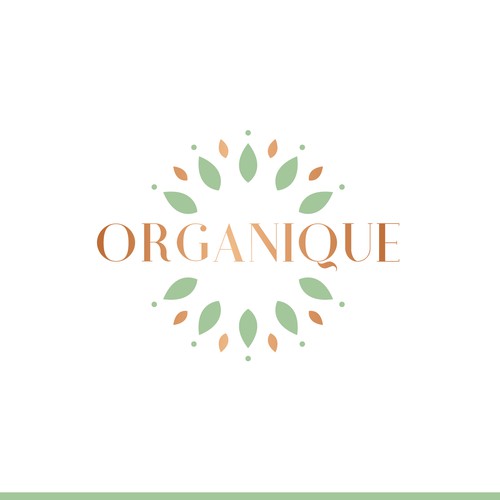 Sophiscated logo concept for Organique cosmetics & beaty 