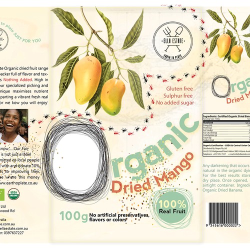 Create a natural design for an Organic Range
