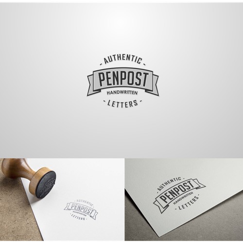 Help me out with a cool vintage logo for a handwritten letter business