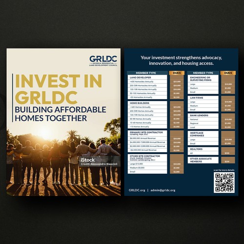 Corporate Membership & Dues Flyer for GRLDC