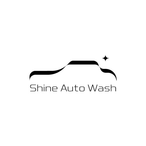 A simple minimalist design for a car wash