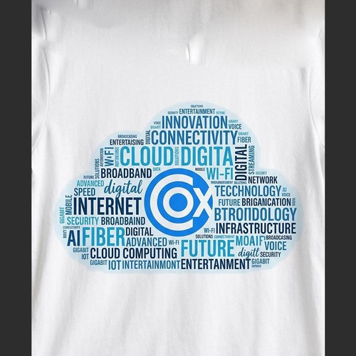 Text cloud for tech company services 